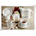 Wholesale High Quanlity Porcelain Dinnerware Set Bone China Coffee Cup Set
